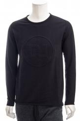 JUVIA Sweatshirt FLEECE SWEATER RAGLAN WITH PRINT 