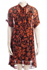 MCQ ALEXANDER MCQUEEN Kleid NECK TIE HYB.SHR DRESS 