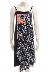 MCQ ALEXANDER MCQUEEN Kleid STRAP DRAPE DRESS CUT UP 