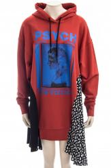 MCQ ALEXANDER MCQUEEN Kleid CUT UP HOODIE DRESS CUT UP 