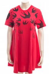 MCQ ALEXANDER MCQUEEN Kleid BABYDOLL DRESS FADING SWALLOW 