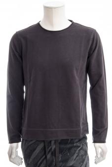 JUVIA Langarmshirt FLEECE SWEATER RAW EDGE 